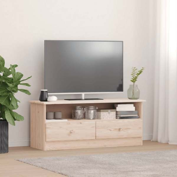 vidaXL TV-Schrank mit Schubladen ALTA 100x35x41 cm Massivholz Kiefer, 353933