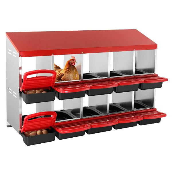 VEVOR Legenest Hühner 10 Abteile Hühnernest mit Belüftungslöchern 1320x525x790mm, JSCDX3045INCT4Y3WV0