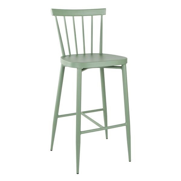 Bolero Windsor Hochhocker aus Aluminium, Grün, VE: 2 Stück, DX689