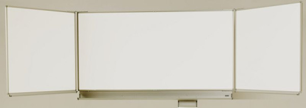 Carto Wandklapptafel, emailiert weiß-matt, projektionsfähig, B 200 x H 120 cm, KTW172012-04