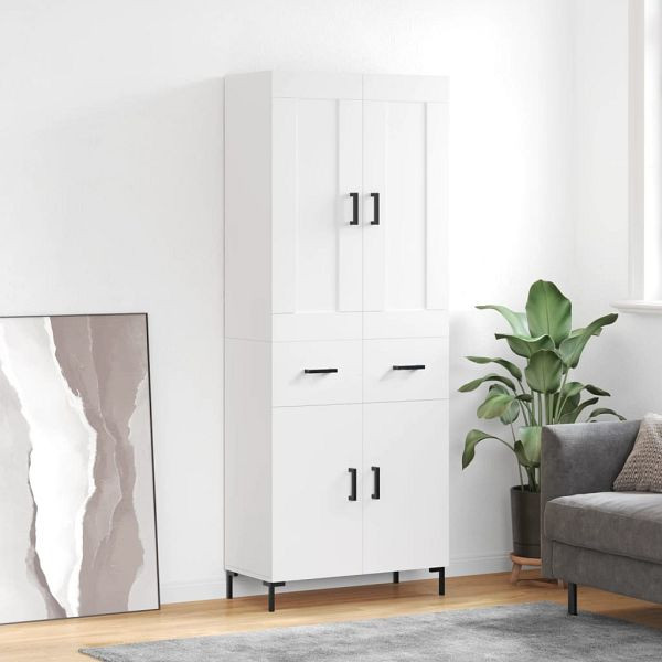 vidaXL Highboard Weiß 69,5x34x180 cm Holzwerkstoff, 3199873