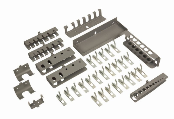 Bahco Hakensatz für Werkzeugschrank und Tafel 1495, 35-teilig, Gesamtlänge 456 mm, 1495CS-AC1