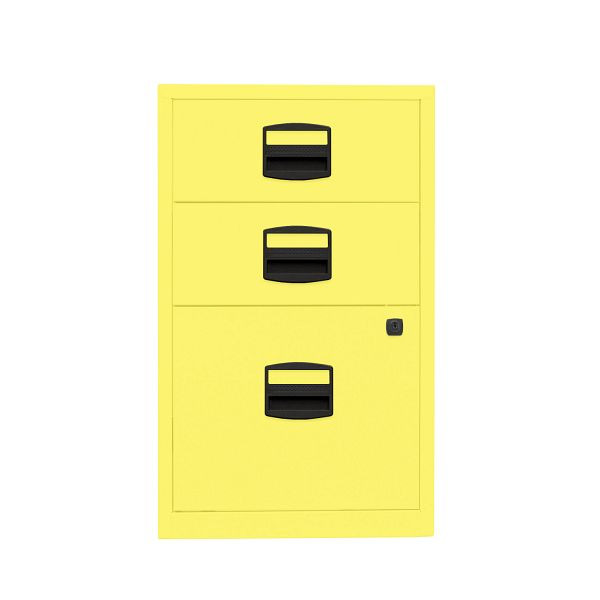 Bisley Home Beistellschrank PFA, 2 Universalschubladen, 1 HR-Schublade, 641 zinkgelb, PFA3641