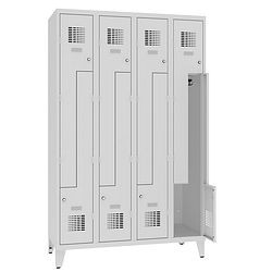 Eurobox Z-Spind, 4 Abteile 8 Fächer mit Füßen, 300 mm, 0401-030402