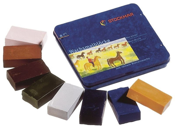 Stockmar Wachsmalblöcke - 8 Farben Ergänzungssortiment, 35100