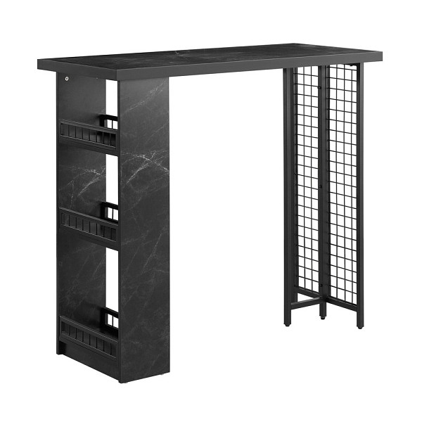 SoBuy Bartisch Schwarz 120x50x105 cm, Industriell, FWT100-SCH