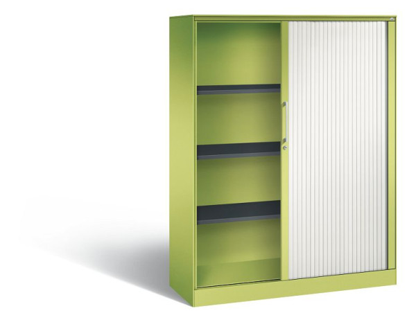 C+P Rollladenschrank Asisto, H1639xB1200xT435mm, Farbe: Viridingrün / Verkehrsweiß, Bügelgriff, 4 OH, 143011-000 S10042