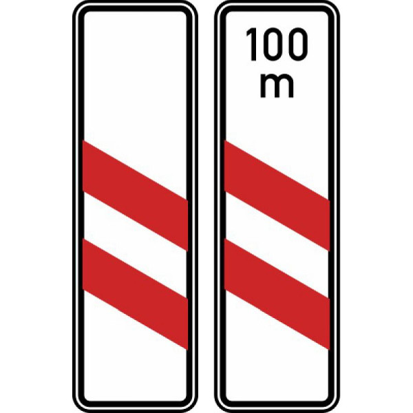 Stein HGS Zweistreifige Bake (Aufstellung links), Flachform / 2 mm / RA2, ohne Entfernungsangabe, 159-20-21
