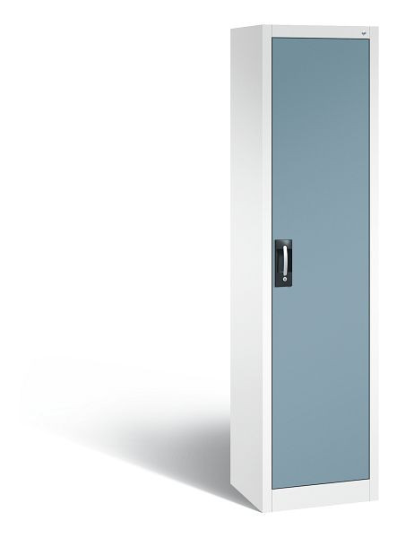 C+P Büro-Drehtürenschrank Acurado, H1950xB502xT400 mm, Weiß/Horizontblau, 9234-000 S10296