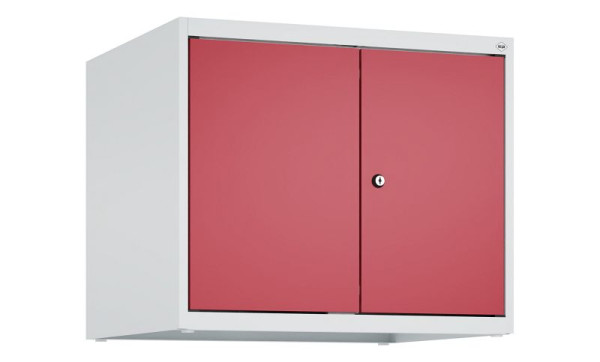C+P Schrankaufsatz Classic PLUS, C Aufsatzschrank Classic PLUS, 2 Abteile, 500x600x500mm, 7035/3003, Zylinderschloss, 080092-20 S10016