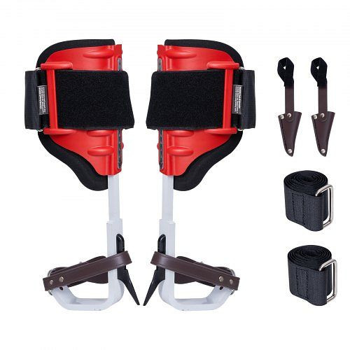 VEVOR Steigeisen Baumsteigeisen Baumklettern Ausrüstung Set Rot 374,65-533,4mm, PSZZHSDPKSLEDZ2TTV0