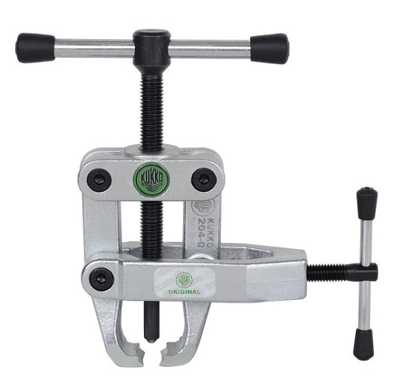 KUKKO 2-armiger Lagerabzieher "Cobra" mit Trennkralle und seitlicher Spannzwinge, Spannweite außen: 50 mm, 204-0