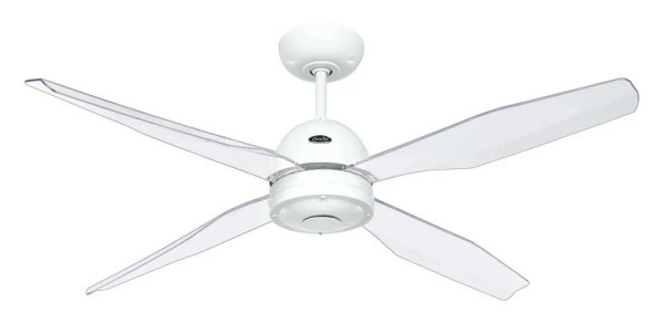 CasaFan Deckenventilator Libelle Lack weiß mit Fernbedienung, 9413251
