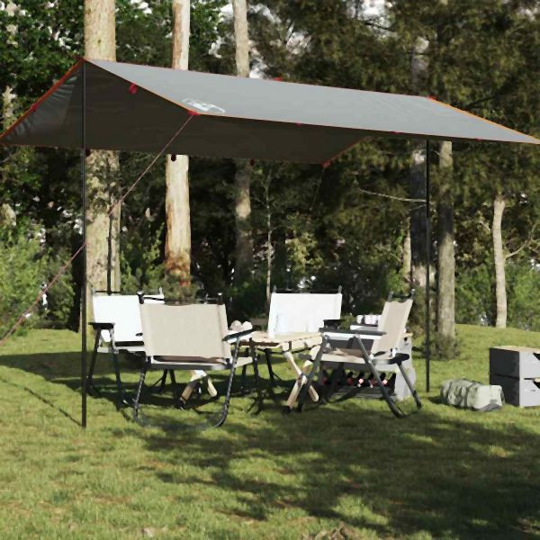 vidaXL Tarp Grau und Orange 400x294 cm Wasserdicht, 94666