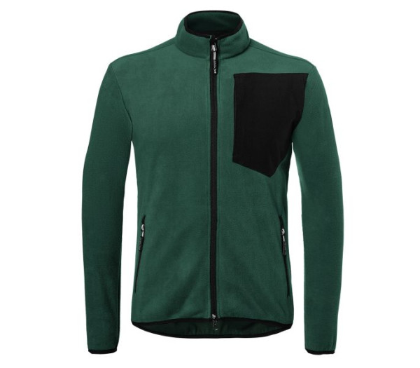 Kübler Fleecejacke, Farbe: moosgrün/schwarz, Größe: L, 1254 6201-6599-L