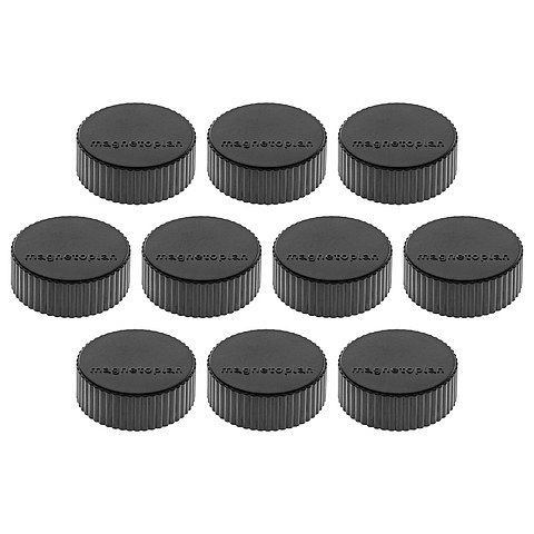 Magnetoplan Magnet Discofix Magnum, Farbe: schwarz, VE: 10 Stück, 1660012