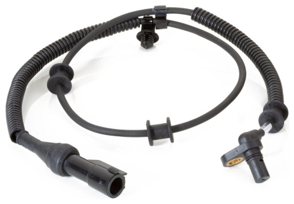 HELLA Sensor, Raddrehzahl, 2-polig, Vorderachse, Kabel: 860mm, mit Halter, 6PU 230 040-531
