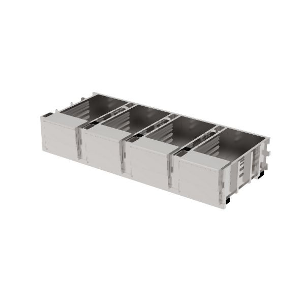 Rieber varithek® EST 4x1/1 - ohne Abdeckung, Edelstahl, 91050224