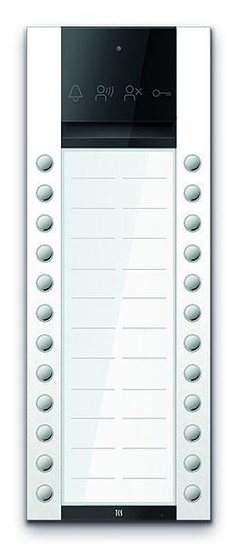TCS Türkontrollsystem PES PRO Audio Außenstation 24T 2 Spalten AP RAL9010 reinweiß, ASA130224-0019