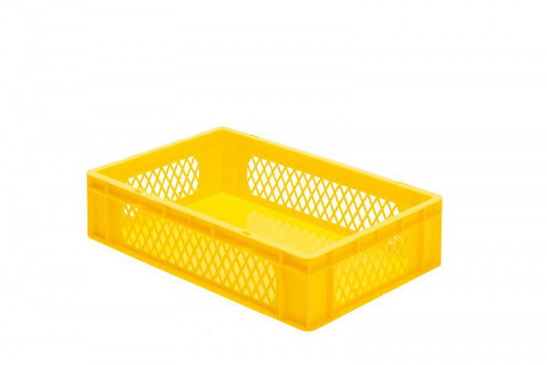 LA-KA-PE TK 600/145-1, Transport-Stapelkasten, rot, Wände durchbrochen, VE: 2 Stück, 07200 22 11