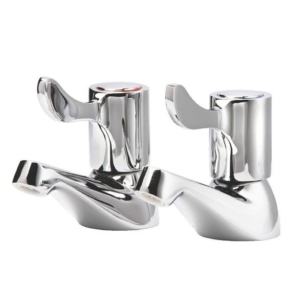 Vogue ergonomische Wasserhähne (2er Set), Chrom, dreht sich um 90°, CC344