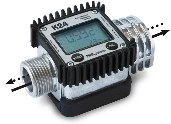 ZUWA Zählwerk digital K24 ATEX für Benzin/Kerosin/Diesel, max. Durchfluss 7-120 l/min, P40800