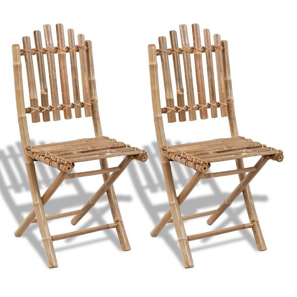vidaXL Gartensthle 2 Stck Klappbar Bambus 41498 gnstig versandkostenfrei  online kaufen: groe Auswahl gnstige Preise | PROFISHOP.de