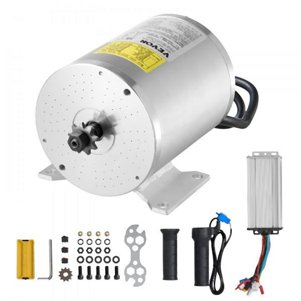VEVOR 1800W bürstenloser Gleichstrommotor 48V 4500U/min Elektromotor Controller, ZLWSDJTJ18007TVWHV9