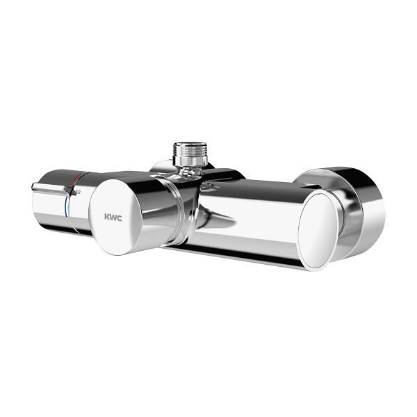 KWC Selbstschluss-Thermostatbatterie, F5 hydraulisch, für Montage Abgangsbogen/Aufputzduschrohr, für Einheit mit C-Modul, 3600008672