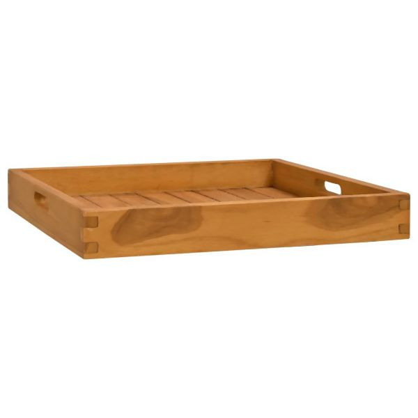 vidaXL Serviertablett 50x50 cm Abmessung Massivholz Teak, 315457