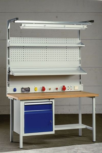 KLW Grundrahmen für Werkbankmontagen Typ 1, für Montage unter Platte 1400 x 1500 mm H x B, AB01C-GRU-1500-1400