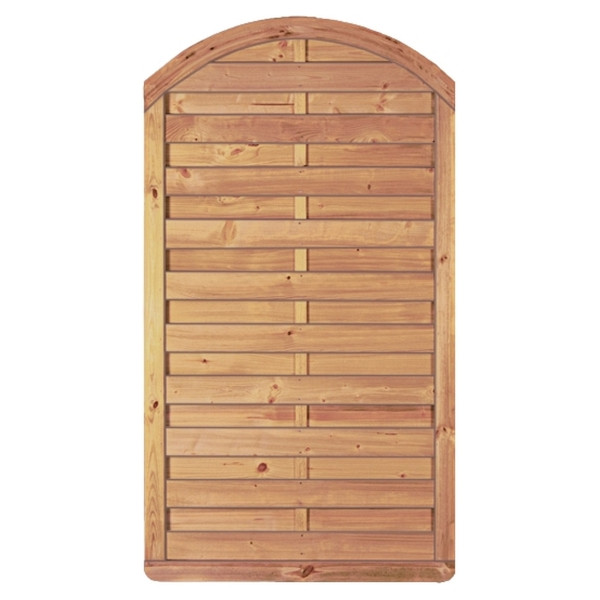 T&J Avantgarde-Serie Bogen, 100 x 180/160 cm, kdi-grün, Rahmen 45/68 mm, Lamellen glatt,geschr., 23912