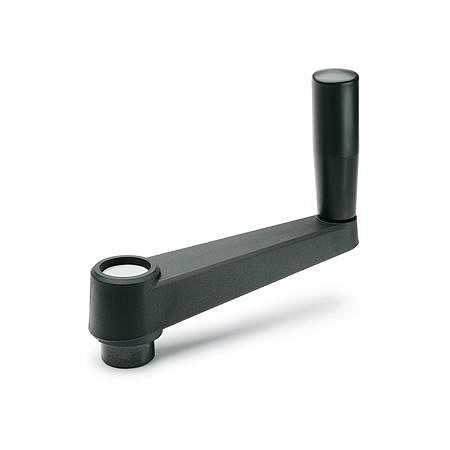 Ganter Handkurbeln, Kunststoff, mit Bohrung (GN 570-130-B14), VE: 5 Stück, 570-130-B14