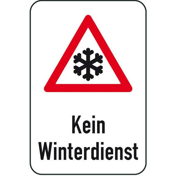 Stein HGS Winterschild/Verkehrszeichen Kein Winterdienst, 400x600mm, 14739