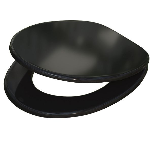 casaria Toilettensitz Schwarz mit Absenkautomatik, 108584