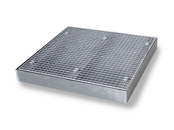 SÄBU SAFE Flachwanne FW 3, verzinkt, B 1.000 x T 1.000 x H 118 mm, F8303