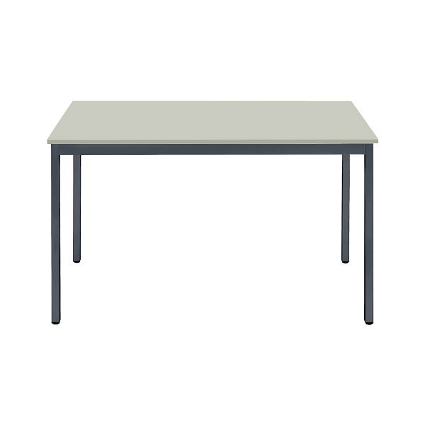 Bisley MULTI Desking Mehrzwecktisch, rechteckig 19 mm, Dekor G grau, Gestell anthrazitgrau, H 740 x B 1400 x T 800 mm, MT1408G334