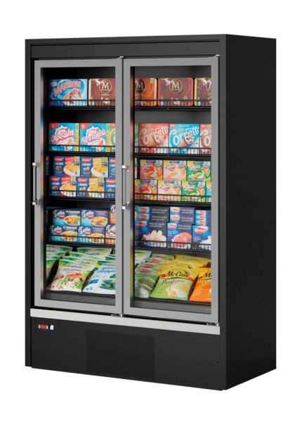 NordCap Tiefkühlregal ONYX BT 700-2000 937 L1, für Take-Away Kühlprodukte und Getränkekühlung, steckerfertig, Umluftkühlung, 454700200009371