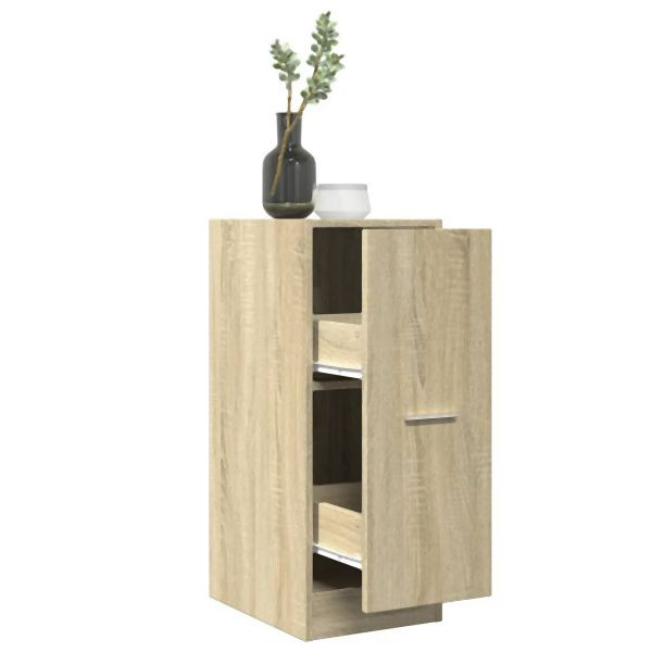 vidaXL Apothekerschrank Sonoma-Eiche 30x41x77,5 cm Holzwerkstoff, 855153