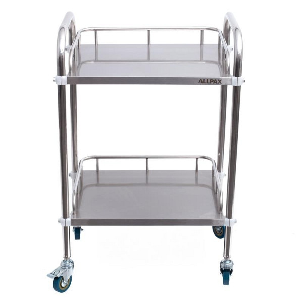 ALLPAX Laborwagen mit 2 Ablagen, 50 x 40 x 86 cm, 10022444