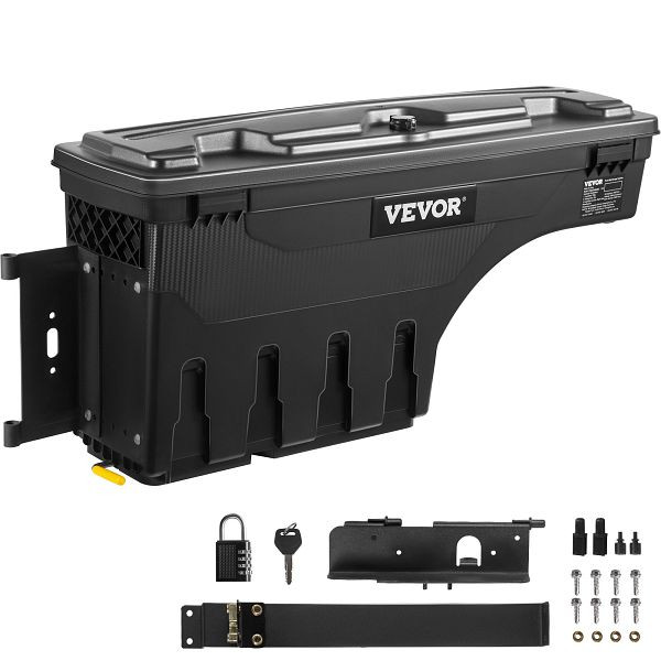 VEVOR LKW Staubox Staukasten Anhänger 25L Fassungsvermögen Werkzeugkasten 34kg, kompatibel mit Tundra 2007-2021 L, KTOYOTATUNDRAVZRWV0