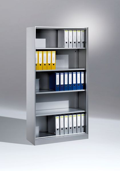 C+P Büroregal Asisto, H1980xB1000xT435mm, Farbe: Weißaluminium, 5 OH, 140002-000 S10007