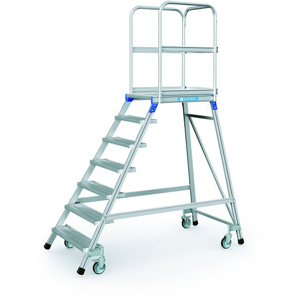 ZARGES Podesttreppe, einseitig 7 Stufen, 41975, 4003866419753