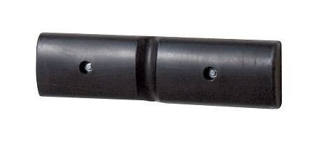 DENIOS Wand-Schutzprofil 500, aus Polyethylen (PE), schwarz, 500 x 50 x 125 mm, Set = 2 Stück, 180152