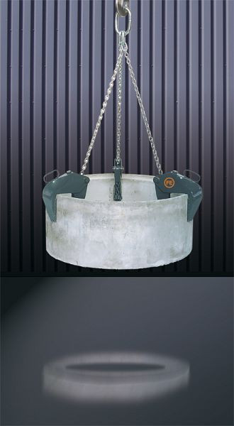 Eichinger Rohrgehänge 1061.1, 1500kg, mit 1,70m Kette lackiert, Spannbereich 0 - 130, 10610100000000