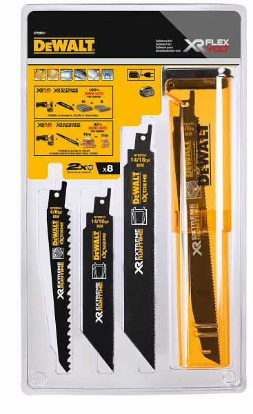 DeWalt Säbelsägeblatt-Set 8-teilig, XR EXTREME RUNTIME, DT99551-QZ