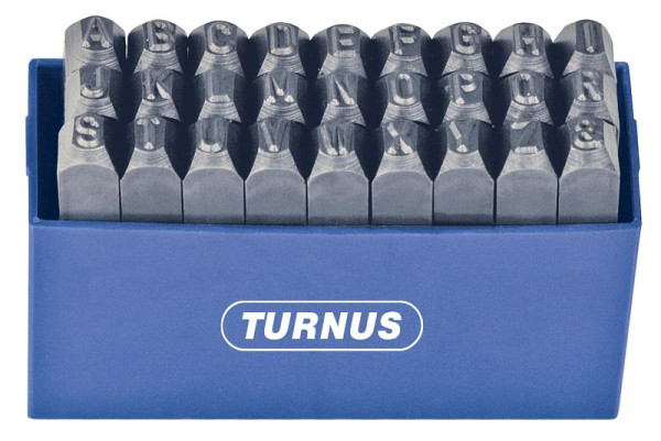 KUKKO Schlagbuchstaben Satz, extra schwere Qualität, rechtsgraviert, 27-teilig, Typenhöhe: 3,0 mm, 331-003R