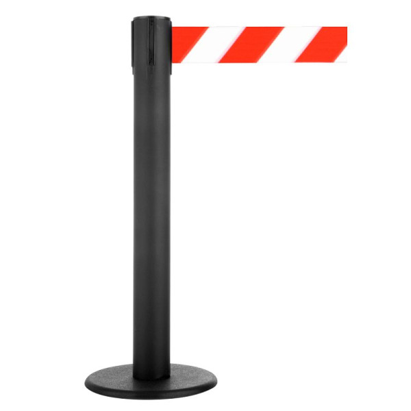 Stein HGS Personenleitsystem -P-Line Brace-, schwarz, rot/weiß diagonal (schraffiert), mit Gurtendstück (Standard), 37691-13-1