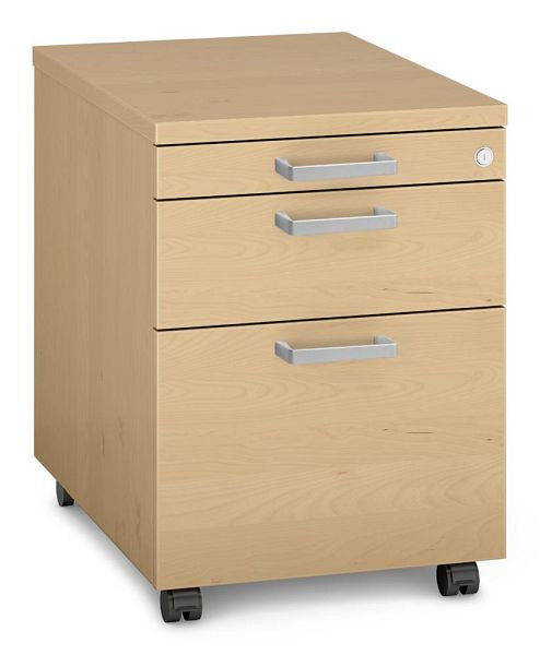 Deskin Rollcontainer MULTI MODUL-PRO, Buchedekor, B 435 x H 600 x T 600 mm, 359914