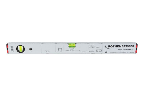 Rothenberger Alu-Wasserwaage 600 mm, mit Magneten, 1500001547